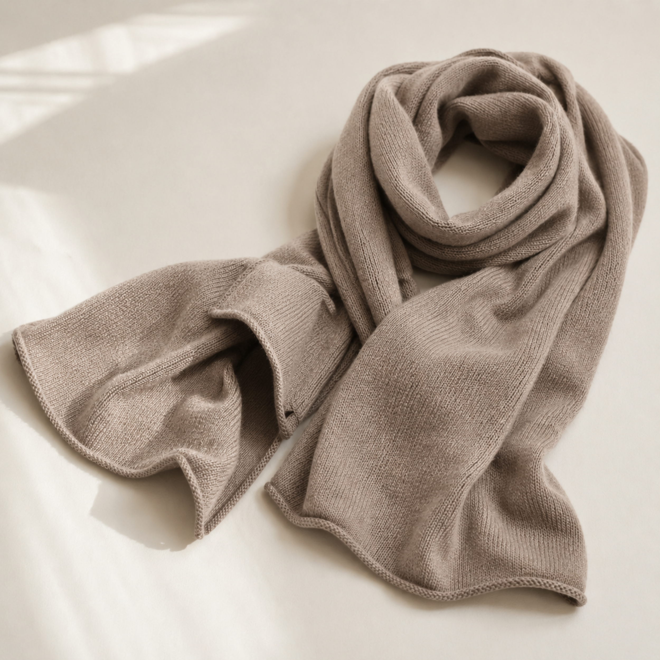Sandstone – Taupe Cashmere Scarf